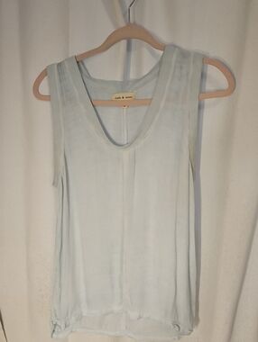 cloth & stone Pale Blue Scoop Neck Tank